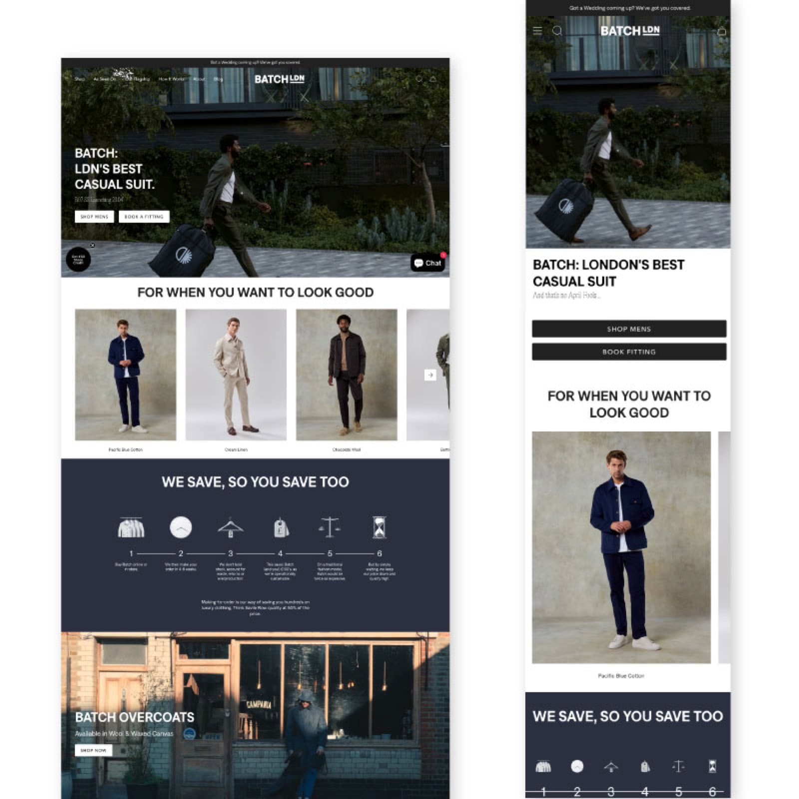 Batch LDN Shopify page designs